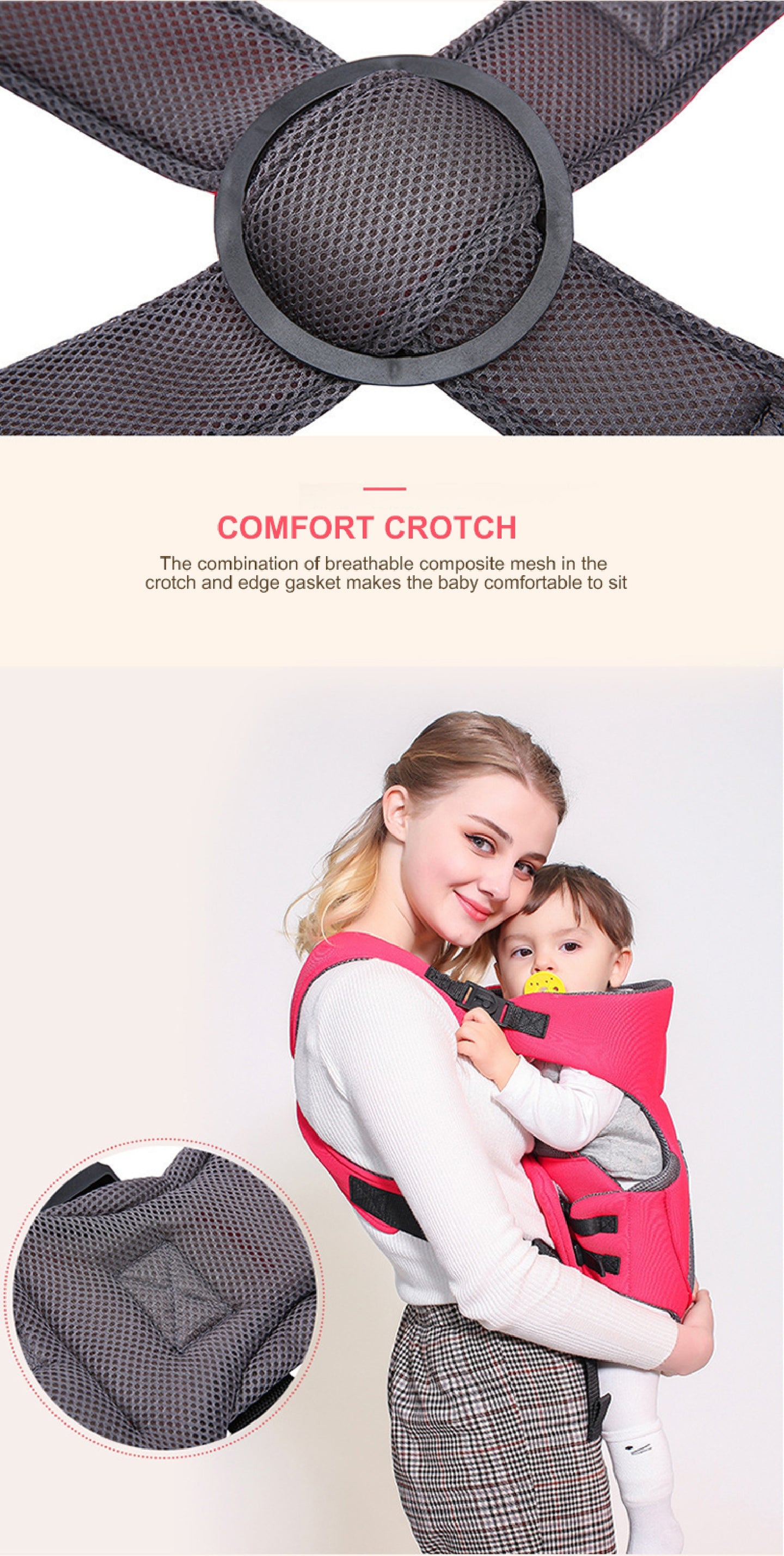 Porte-bébé à boucle croisée BABYDISE